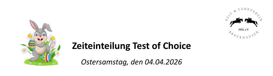 Zeiteinteilung Test of Choice